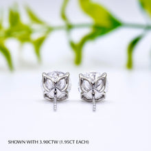 Load image into Gallery viewer, Lab diamond earrings Moissanite Engagement ring Wedding Rings Manila Philippines