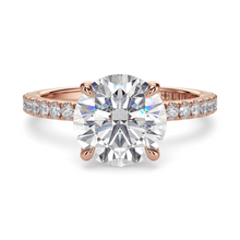 Load image into Gallery viewer, LUCCE LUCIA™ Pavé 4-Prong Round Diamond