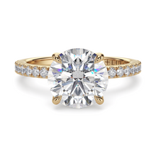 Load image into Gallery viewer, Lucce Lucia Pavé 4-Prong Round Diamond