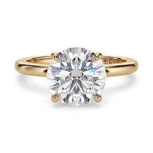 Load image into Gallery viewer, LUCCE LUCIA™ 4-Prong Round Lab Diamond 1.05ct D VS1 Id IGI 14K Yellow Gold