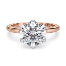 Load image into Gallery viewer, LUCCE LUCIA™ 6-Prong Round Moissanite