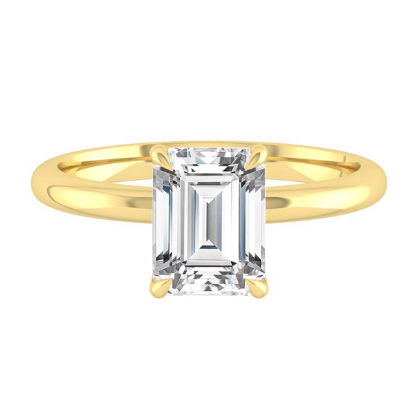 Lucce Lucia Emerald 1.20ct SUPERNOVA Moissanite 14K Yellow Gold