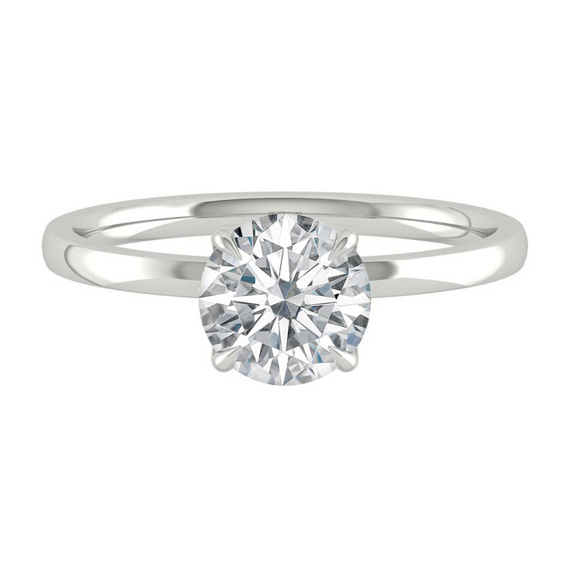 Round Lab or Natural Diamond Halo gold or platinum engagement ring with halo Manila Philippines
