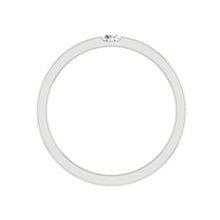 Load image into Gallery viewer, Lucce Retto Polished 4mm 0.14ct Lab Diamond 14K White Gold