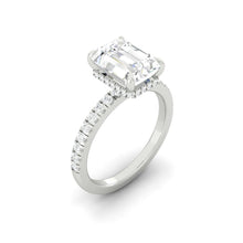 Load image into Gallery viewer, Lucce Verona Pave Emerald Moissanite