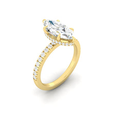 Load image into Gallery viewer, Lucce Verona Pave Marquise Moissanite