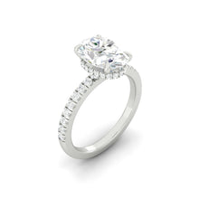 Load image into Gallery viewer, Lucce Verona Pave Oval Moissanite