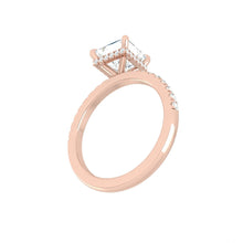 Load image into Gallery viewer, Lucce Verona Pave Cushion Moissanite