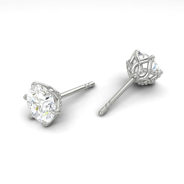 Lucce Azalea Earrings Round Diamond