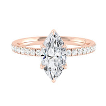 Load image into Gallery viewer, Lucce Lucia Pavé Marquise Moissanite