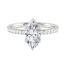 Load image into Gallery viewer, Lucce Lucia Pavé Marquise Moissanite