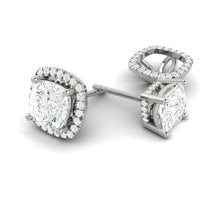 Load image into Gallery viewer, Montevalle Earrings Cushion Moissanite *new*