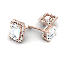 Load image into Gallery viewer, Montevalle Earrings Emerald Moissanite