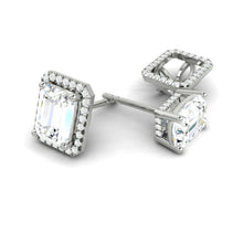 Load image into Gallery viewer, Montevalle Earrings Radiant Moissanite