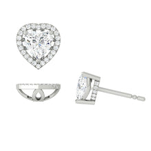 Load image into Gallery viewer, Lucce Montevalle Earrings Heart Diamond
