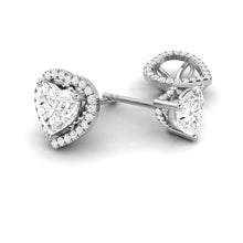 Load image into Gallery viewer, Lucce Montevalle Earrings Heart Diamond