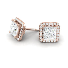 Load image into Gallery viewer, Lucce Montevalle Earrings Princess Diamond