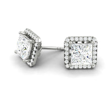 Load image into Gallery viewer, Lucce Montevalle Earrings Princess Diamond