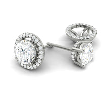 Load image into Gallery viewer, Lucce Montevalle Earrings Round Diamond