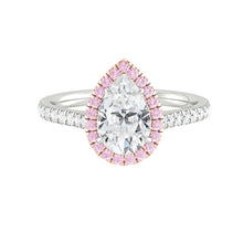 Load image into Gallery viewer, Lucce Montevalle Pear Rosé Moissanite