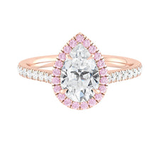 Load image into Gallery viewer, Lucce Montevalle Pear Rosé Moissanite