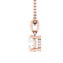 Load image into Gallery viewer, Kaela Necklace Round Moissanite