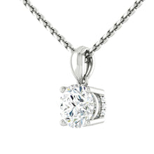 Load image into Gallery viewer, Lucce Kaela Necklace Round Moissanite