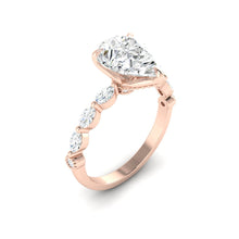 Load image into Gallery viewer, Lucce Paula Pear Moissanite
