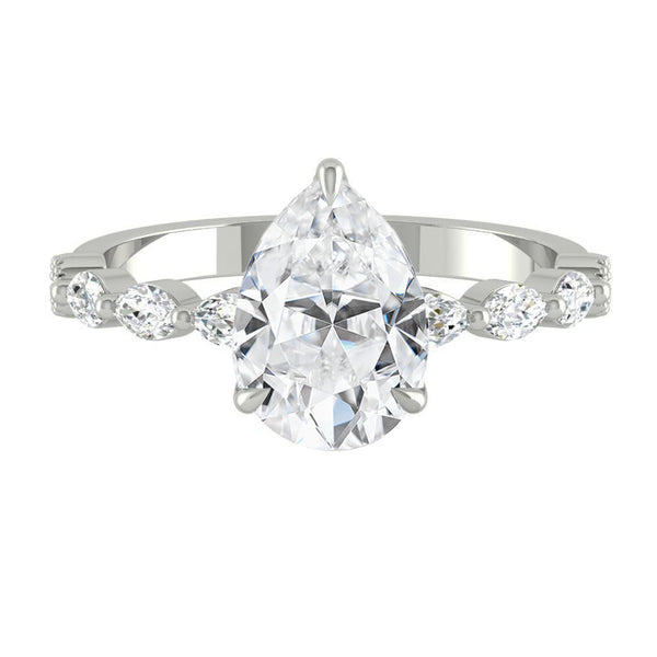 Lucce Paula Pear Moissanite