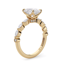 Load image into Gallery viewer, Lucce Paula Oval Lab Diamond 1.05ct D VVS2 Ex IGI 18K Yellow Gold
