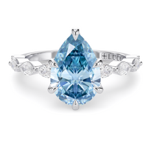 Load image into Gallery viewer, Lucce Paula Pear Ocean Blue Diamond