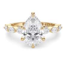 Load image into Gallery viewer, LUCCE MARCHESA™ Pear Natural Diamond 1.01ct H VS1 GIA 18K Yellow Gold