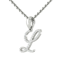 Load image into Gallery viewer, Lucce Personalized Letter Necklace Diamond