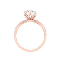 Load image into Gallery viewer, Pink Diamond Engagement Ring with infinity band Philippines
