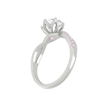 Load image into Gallery viewer, Pink Diamond Engagement Ring with infinity band Philippines
