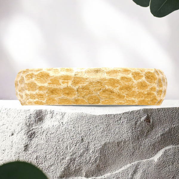 Lucce Davio Brushed 4mm 14K Yellow Gold