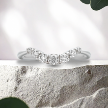 Load image into Gallery viewer, Lucce Annie 0.18CTW SUPERNOVA Moissanite 14K White Gold