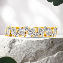 Load image into Gallery viewer, Lucce Eloisa 1.25CTW Lab Diamond 18K Yellow Gold