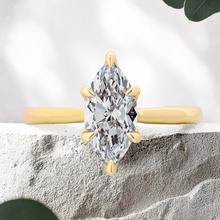 Load image into Gallery viewer, Lucce Azalea Marquise Lab Diamond 1.00ct E VS1 Ex IGI 18K Yellow Gold