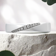 Load image into Gallery viewer, Lucce Adiel 0.15CTW Lab Diamond 14K White Gold