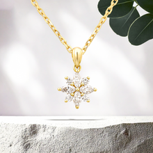 Load image into Gallery viewer, Lucce Constance Si Necklace 0.48 CTW Lab Diamond 18K Yellow Gold