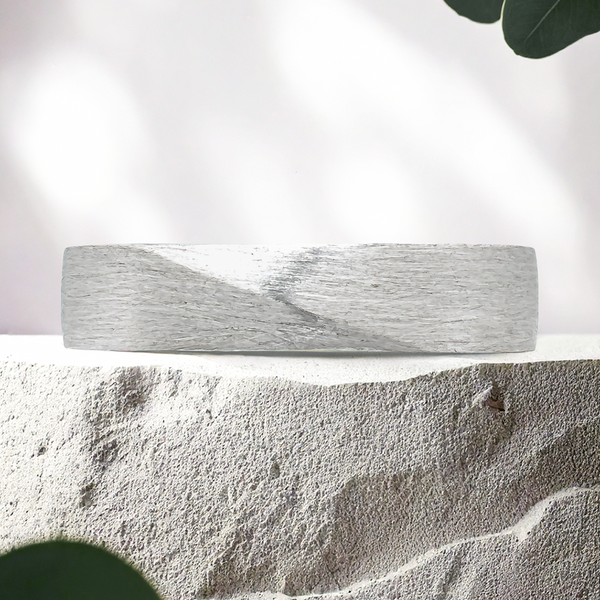 Lucce Arcus Brushed 5mm 14K White Gold