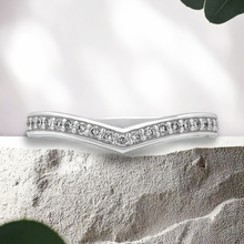 Load image into Gallery viewer, Lucce Kaela Flush Band 0.21CTW Lab Diamond 14K White Gold