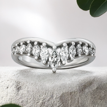 Load image into Gallery viewer, LUCCE CONSTANCE™ Chevron 1.26ctw Lab Diamond Platinum