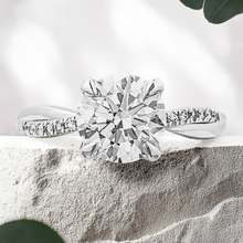 Load image into Gallery viewer, Lucce Fiore Round 2.00ct E VS1 Id IGI Lab Diamond Platinum