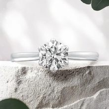 Load image into Gallery viewer, Lucce Azalea Round Lab Diamond 0.54ct D VVS2 Id IGI 18K White Gold