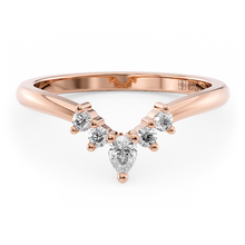 Load image into Gallery viewer, LUCCE Contoured with Round and Pear Diamonds in Gold or Platinum
