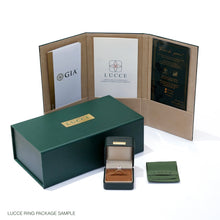 Load image into Gallery viewer, Engagement Ring Package with Pouch, Box and Certificates by Lucce Rings, Manila, Philippines