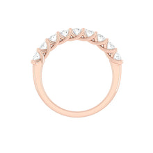 Load image into Gallery viewer, oval cut wedding band rose gold