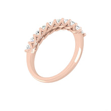 Load image into Gallery viewer, oval cut wedding ring rose gold